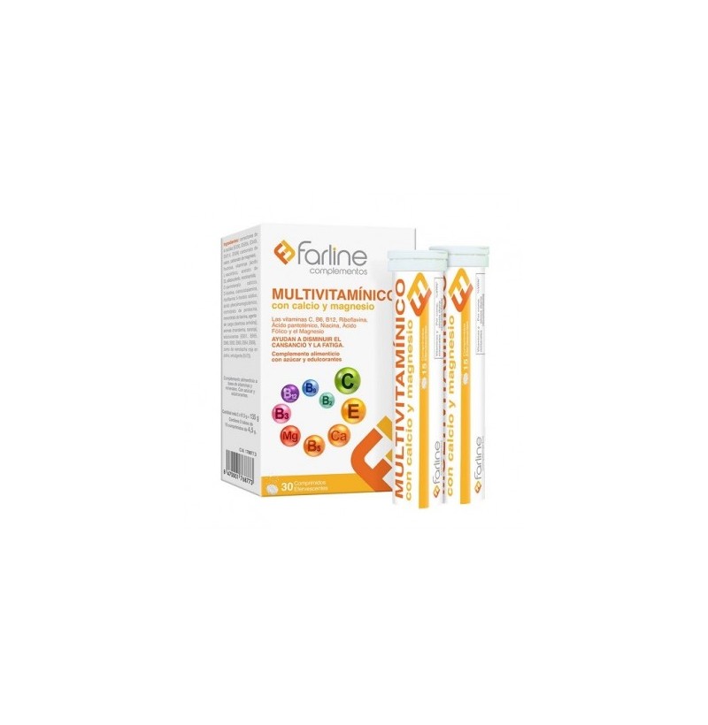 MULTIVITAMINICO FARLINE 30 COMPRIMIDOS EFERVESCENTES