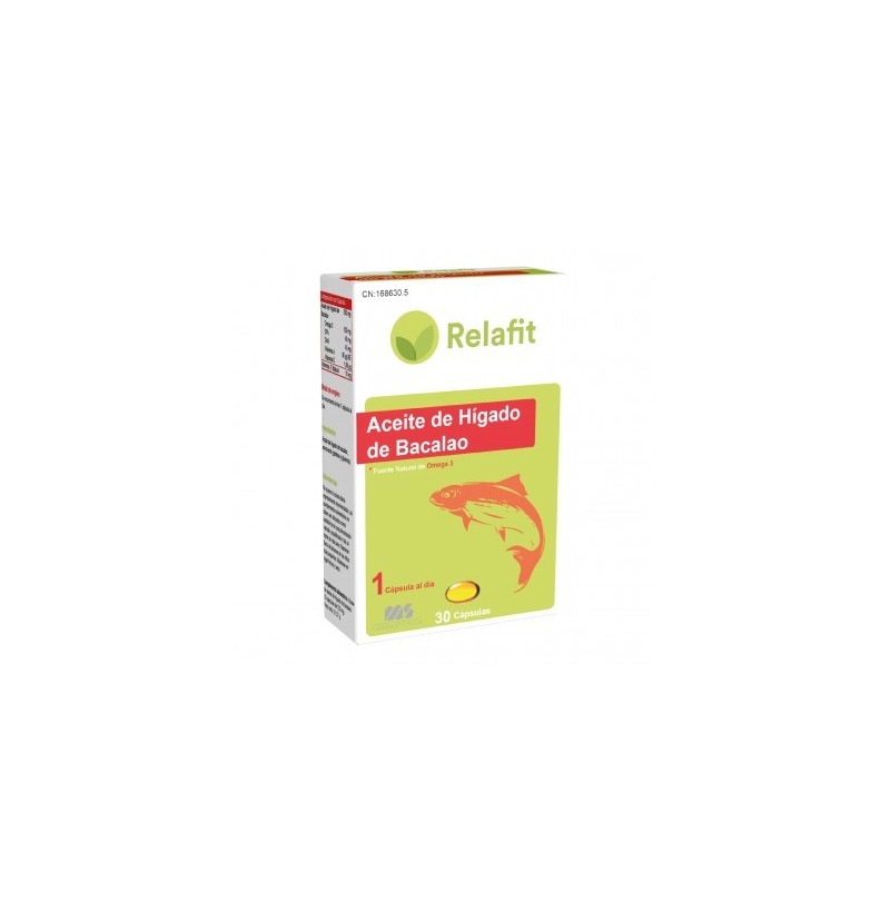 RELAFIT MS ACEITE DE HIGADO DE BACALAO 500 MG 30 CAPS