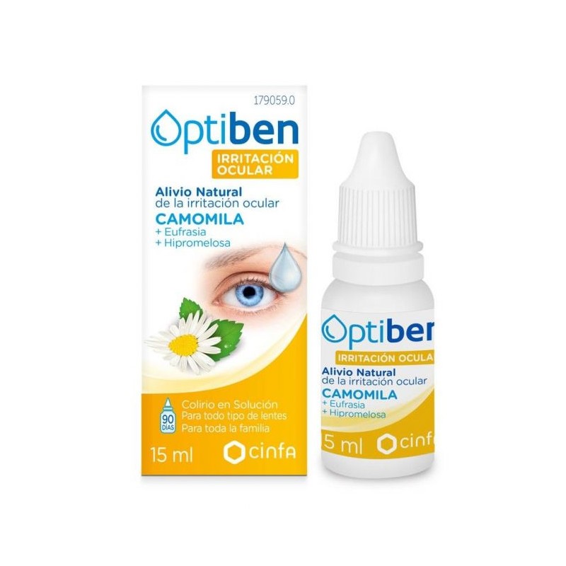 OPTIBEN OJOS IRRITADOS ESTERIL SEQUEDAD OCULAR FRASCO 15 ML