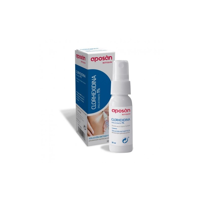 CLORHEXIDINA APOSAN 1% 1 FRASCO PULVERIZADOR 30 ML