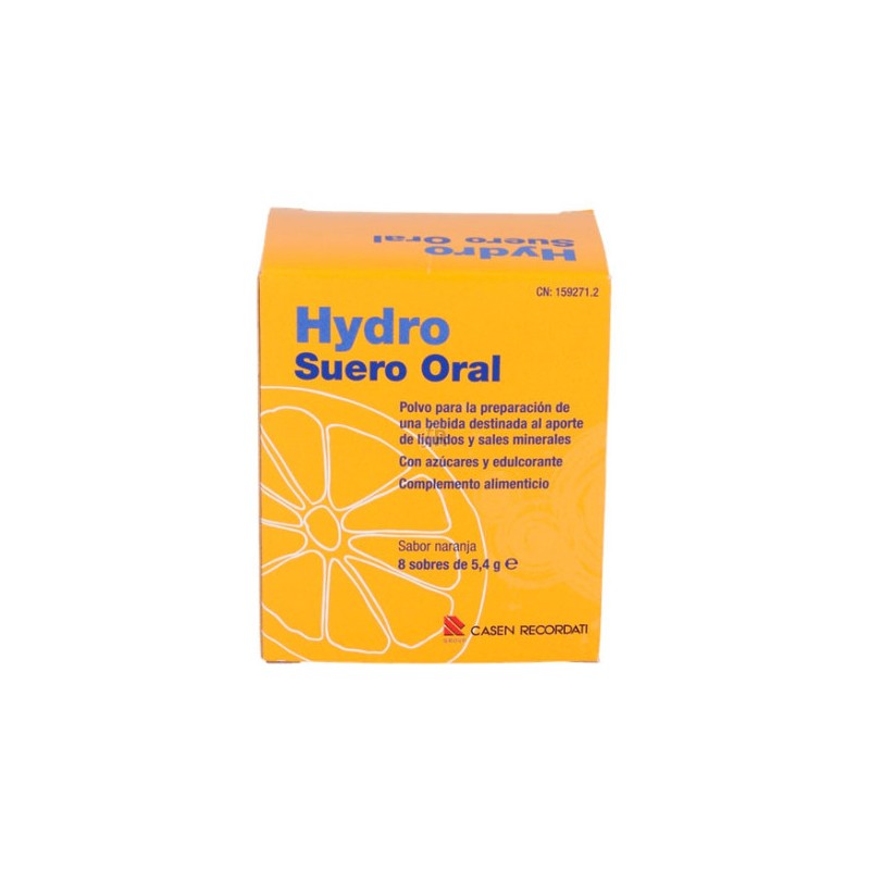 HYDRO SUERO ORAL 8 SOBRES NARANJA